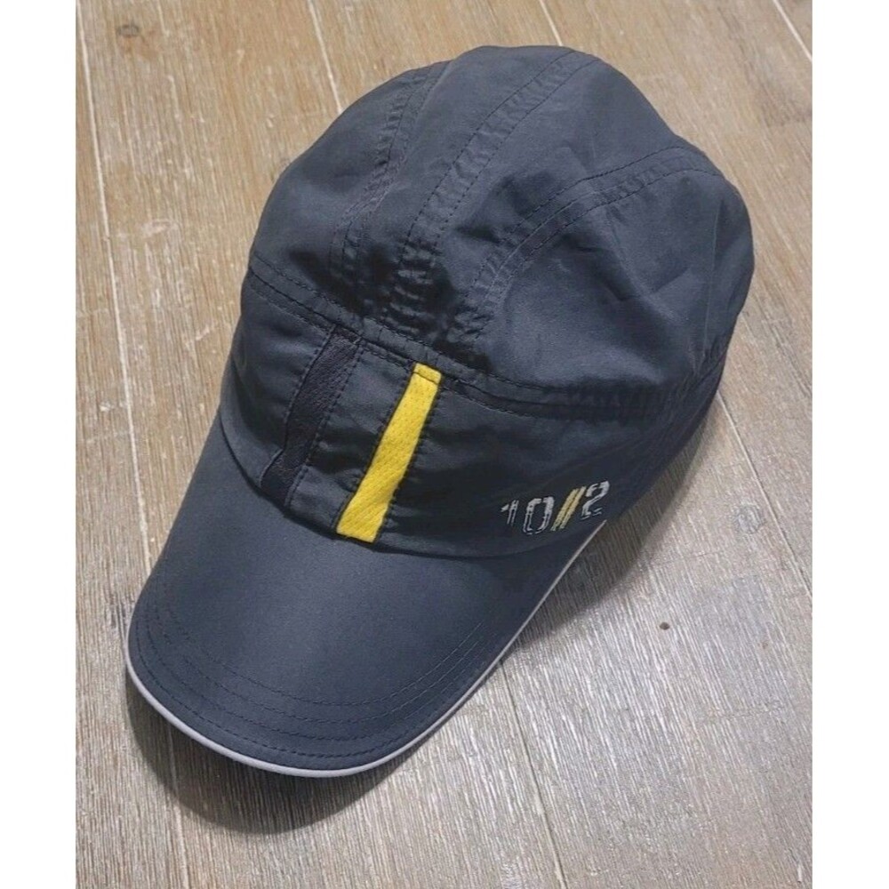 Nike Livestrong 10/2 Tailwind 5 Panel Hat Cycling Running Cap Black W Yellow Acc